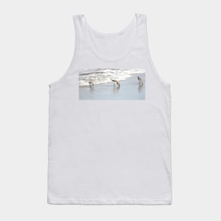 Shorebirds in the Surf - Oregon Coast Tank Top